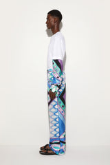 PUCCI Ready To Wear | Men Vivara-Print Silk-Twill Trousers