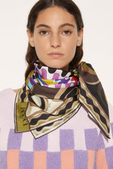 PUCCI Silks | Women Bersaglio-Print Large Silk-Twill Carré