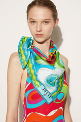 PUCCI Silks | Women Bersaglio-Print Large Silk-Twill Carré