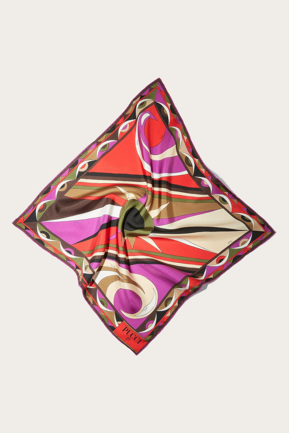 PUCCI Silks | Women Cigni-Print Small Silk-Twill Carré