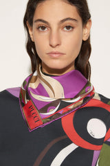 PUCCI Silks | Women Cigni-Print Small Silk-Twill Carré