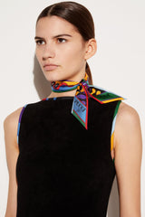PUCCI Silks | Women Iride And Leocorno-Print Silk-Twill Scarf