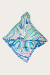 PUCCI Silks | Women Iride And Marmo-Print Large Silk-Twill Carré