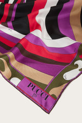 PUCCI Silks | Women Iride And Marmo-Print Large Silk-Twill Carré