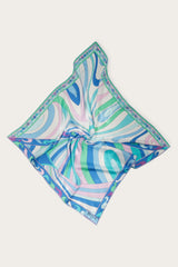 PUCCI Silks | Women Iride And Marmo-Print Large Silk-Twill Carré