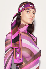PUCCI Silks | Women Iride And Pesci-Print Silk-Twill Scarf