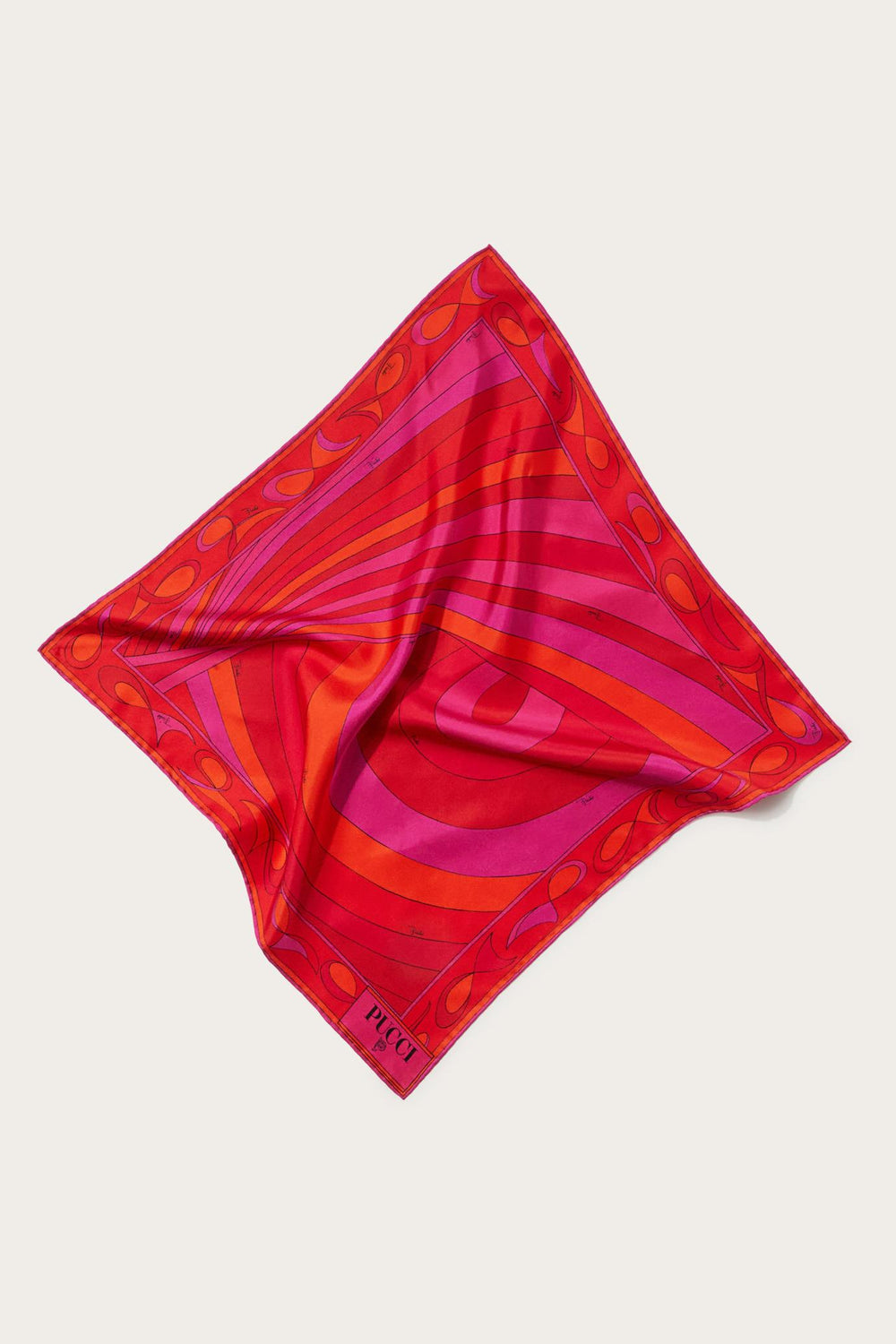 PUCCI Silks | Women Iride-Print Small Silk-Twill Carré
