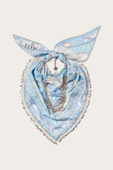 PUCCI Silks | Women Leocorno And Pesci-Print Chain-Embellished Scarf