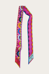 PUCCI Silks | Women Onde And Bersaglio-Print Silk-Twill Scarf