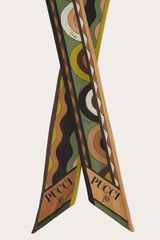 PUCCI Silks | Women Onde And Bersaglio-Print Silk-Twill Scarf
