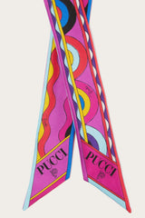 PUCCI Silks | Women Onde And Bersaglio-Print Silk-Twill Scarf