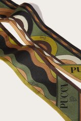 PUCCI Silks | Women Onde And Bersaglio-Print Silk-Twill Scarf
