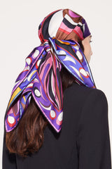 PUCCI Silks | Women Orchidee-Print Large Silk-Twill Carré