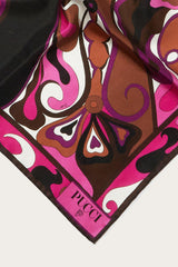 PUCCI Silks | Women Orchidee-Print Small Silk-Twill Carré