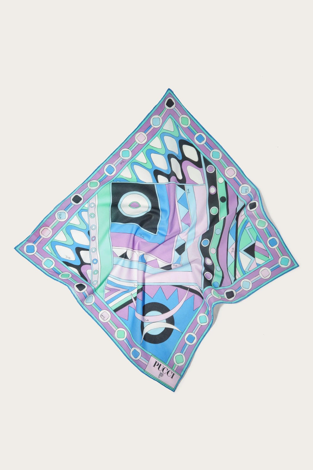 PUCCI Silks | Women Vivara-Print Small Cotton Scarf