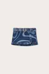 PUCCI Skirts | Women Marmo-Print Denim Skirt