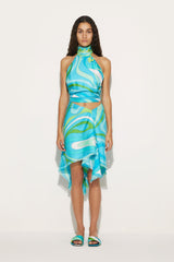 PUCCI Skirts | Women Marmo-Print Silk-Twill Skirt