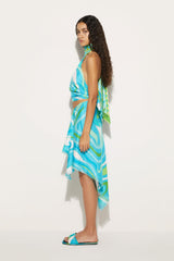 PUCCI Skirts | Women Marmo-Print Silk-Twill Skirt