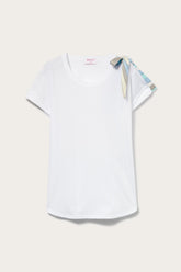 PUCCI T-Shirts And Sweatshirts | Women Bow-Embellished Cotton T-Shirt