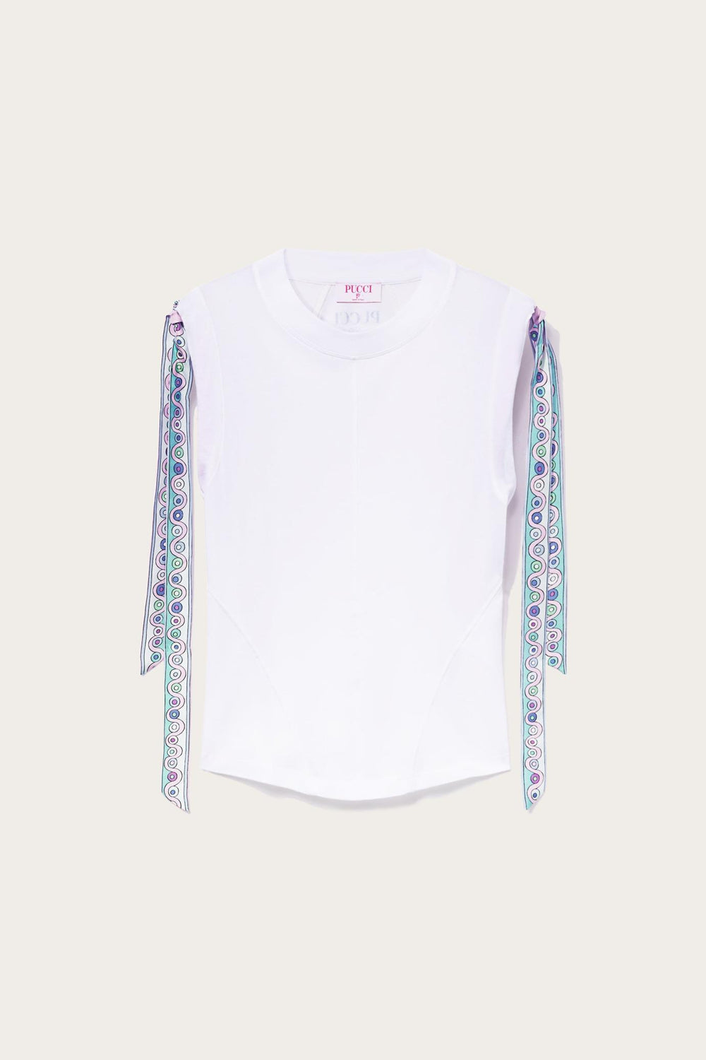 PUCCI T-Shirts And Sweatshirts | Women Iride-Print Cotton T-Shirt