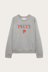 PUCCI T-Shirts And Sweatshirts | Women Logo-Embroidered Cotton Sweatshirt