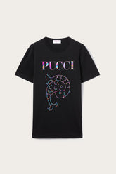 PUCCI T-Shirts And Sweatshirts | Women Logo-Print Cotton T-Shirt