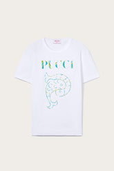 PUCCI T-Shirts And Sweatshirts | Women Logo-Print Cotton T-Shirt