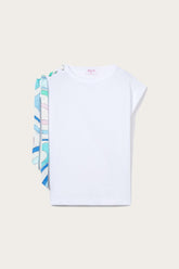 PUCCI T-Shirts And Sweatshirts | Women Marmo-Print Cotton T-Shirt