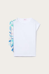 PUCCI T-Shirts And Sweatshirts | Women Marmo-Print Cotton T-Shirt