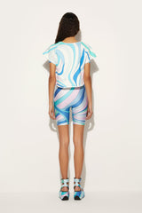 PUCCI T-Shirts And Sweatshirts | Women Marmo-Print Cotton T-Shirt