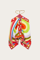 PUCCI Tops And Shirts | Women Iride And Pesci-Print Silk-Twill Top