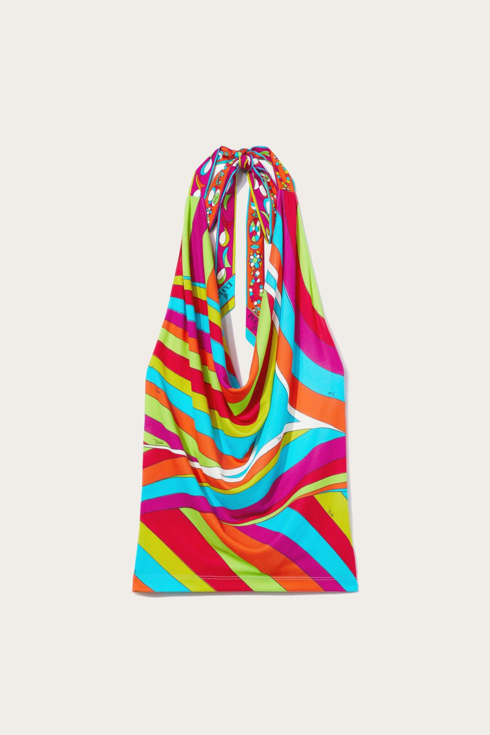 PUCCI Tops And Shirts | Women Iride-Print Halterneck Top