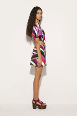 PUCCI Tops And Shirts | Women Iride-Print Silk-Twill Top