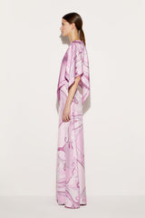 PUCCI Tops And Shirts | Women Marmo And Orchidee-Print Silk-Twill Top