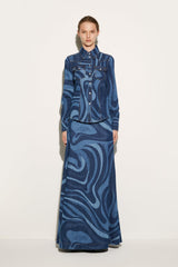 PUCCI Tops And Shirts | Women Marmo-Print Denim Shirt