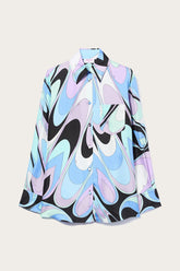 PUCCI Tops And Shirts | Women Onde-Print Silk Shirt