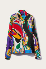 PUCCI Tops And Shirts | Women Orchidee-Print Silk-Twill Shirt