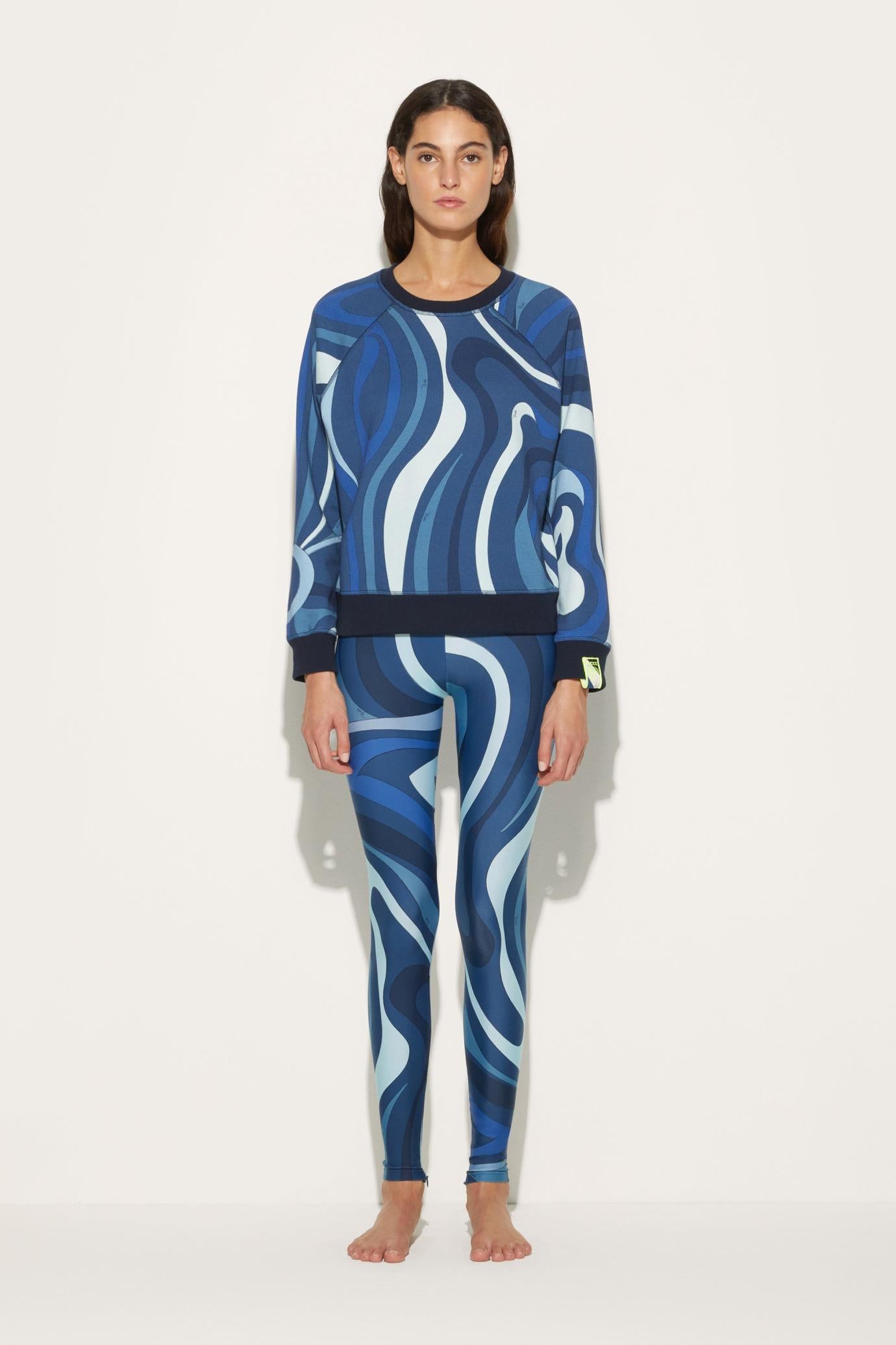 PUCCI Athleisure | Women Marmo-Print Cotton Sweatshirt