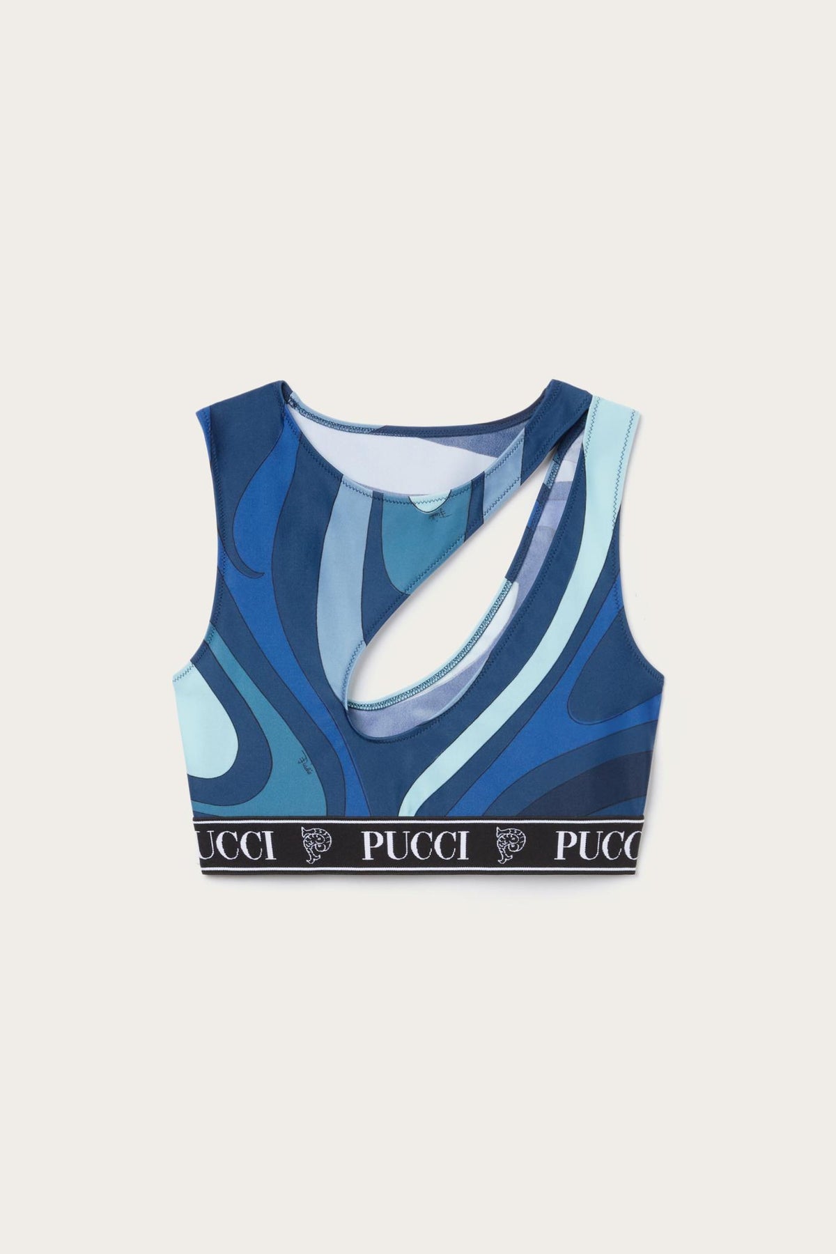 PUCCI Athleisure | Women Marmo-Print Crop Top