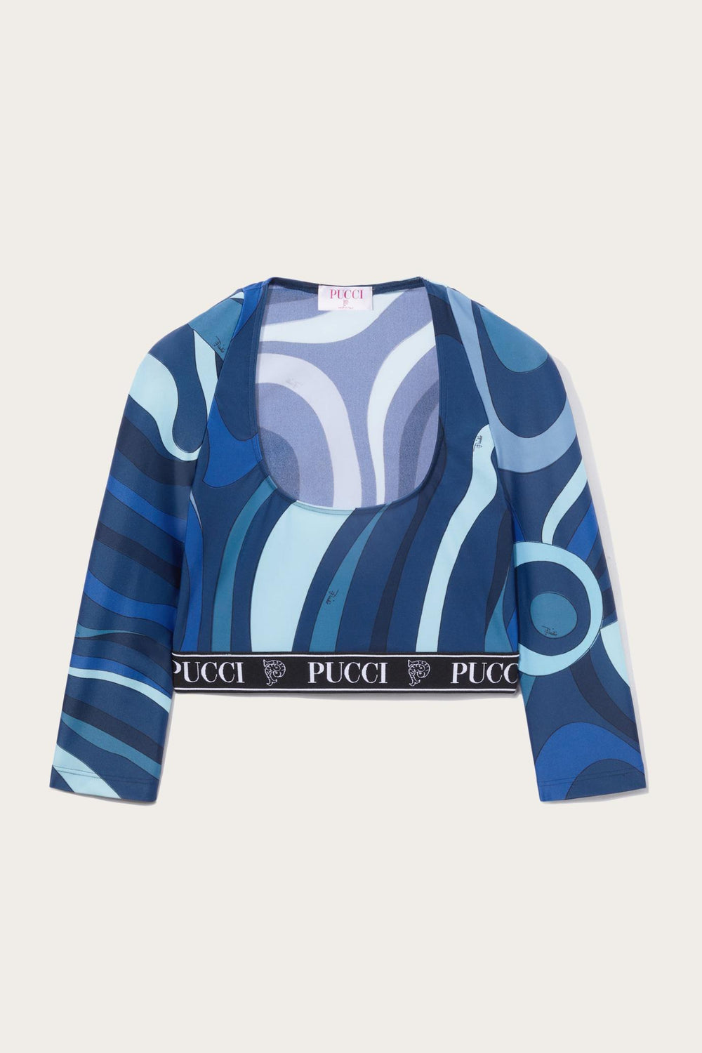 PUCCI Athleisure | Women Marmo-Print Crop Top