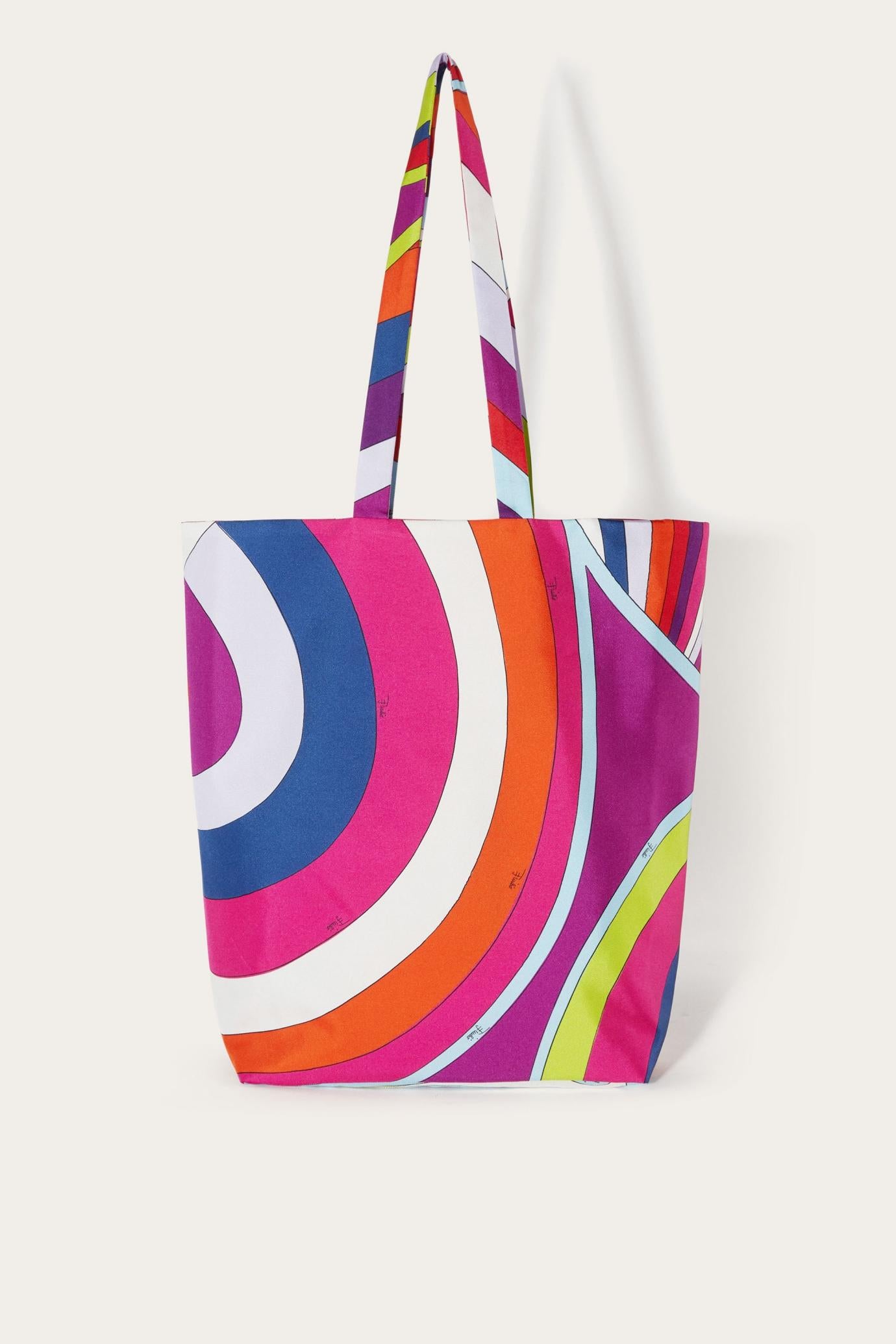PUCCI Bags | Women Iride-Print Silk-Twill Shopper Bag