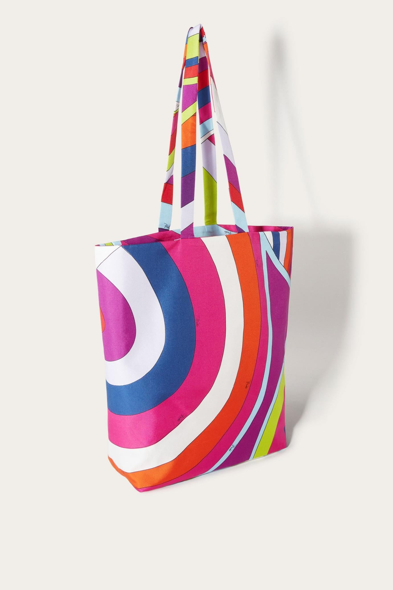 PUCCI Bags | Women Iride-Print Silk-Twill Shopper Bag