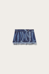 PUCCI Denim | Women Marmo-Print Denim Mini Skirt