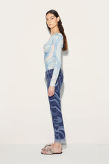 PUCCI Denim | Women Marmo-Print Jeans
