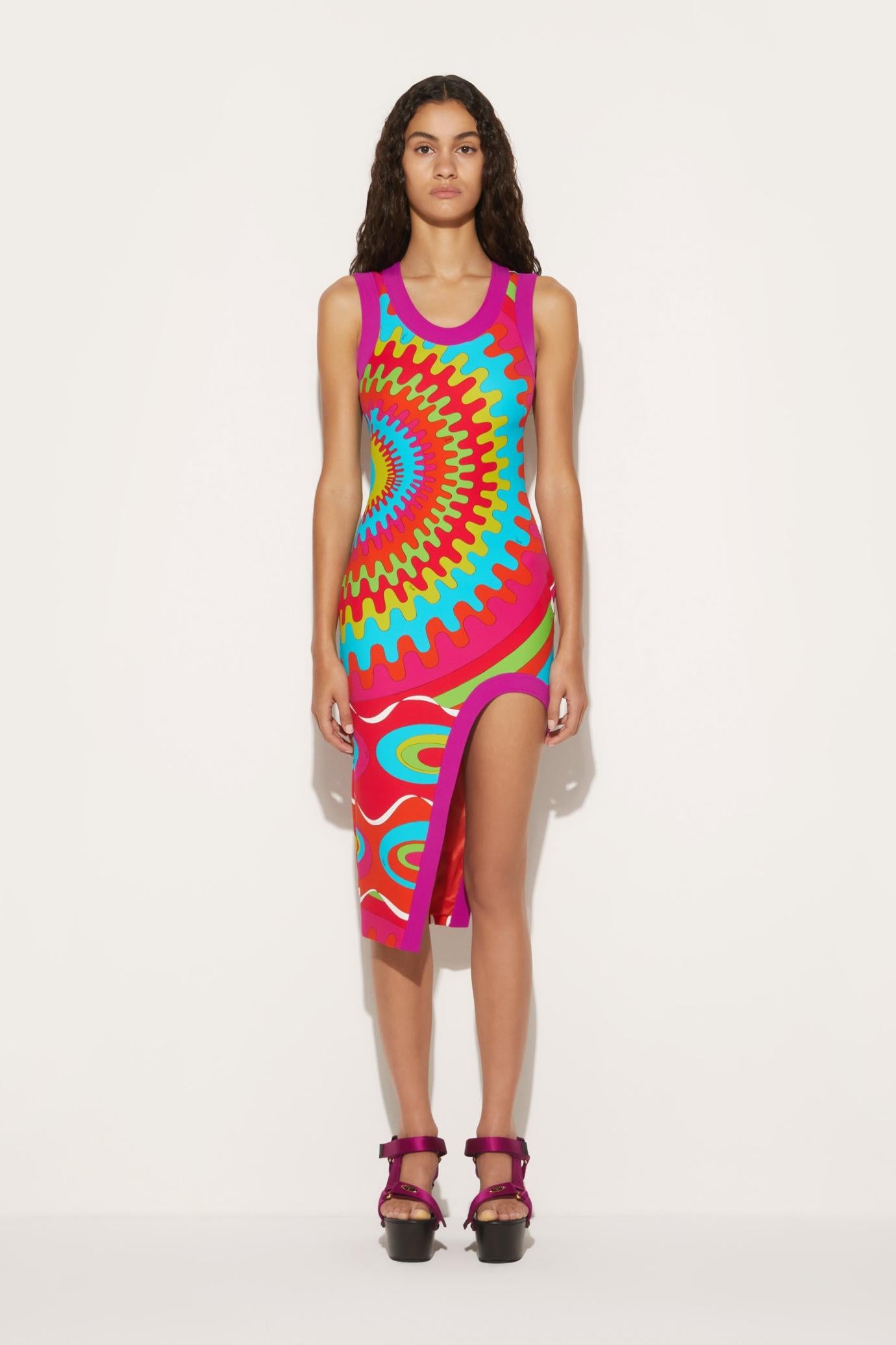 PUCCI Dresses | Women Bersaglio-Print Asymmetric Dress