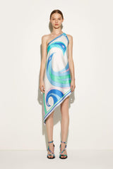 PUCCI Dresses | Women Cigni-Print Asymmetric Silk-Twill Dress