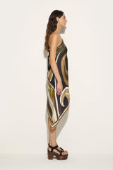 PUCCI Dresses | Women Cigni-Print Asymmetric Silk-Twill Dress