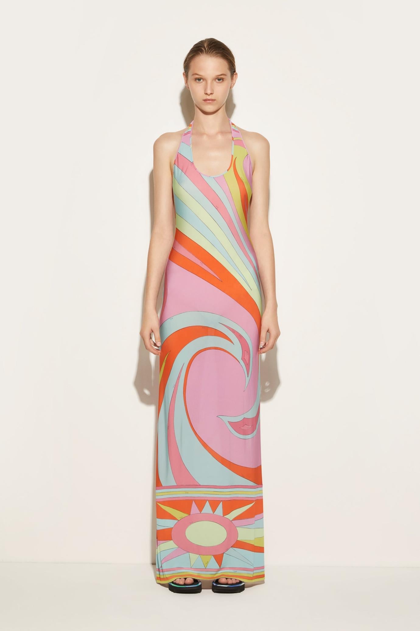 PUCCI Dresses | Women Cigni-Print Long Dress