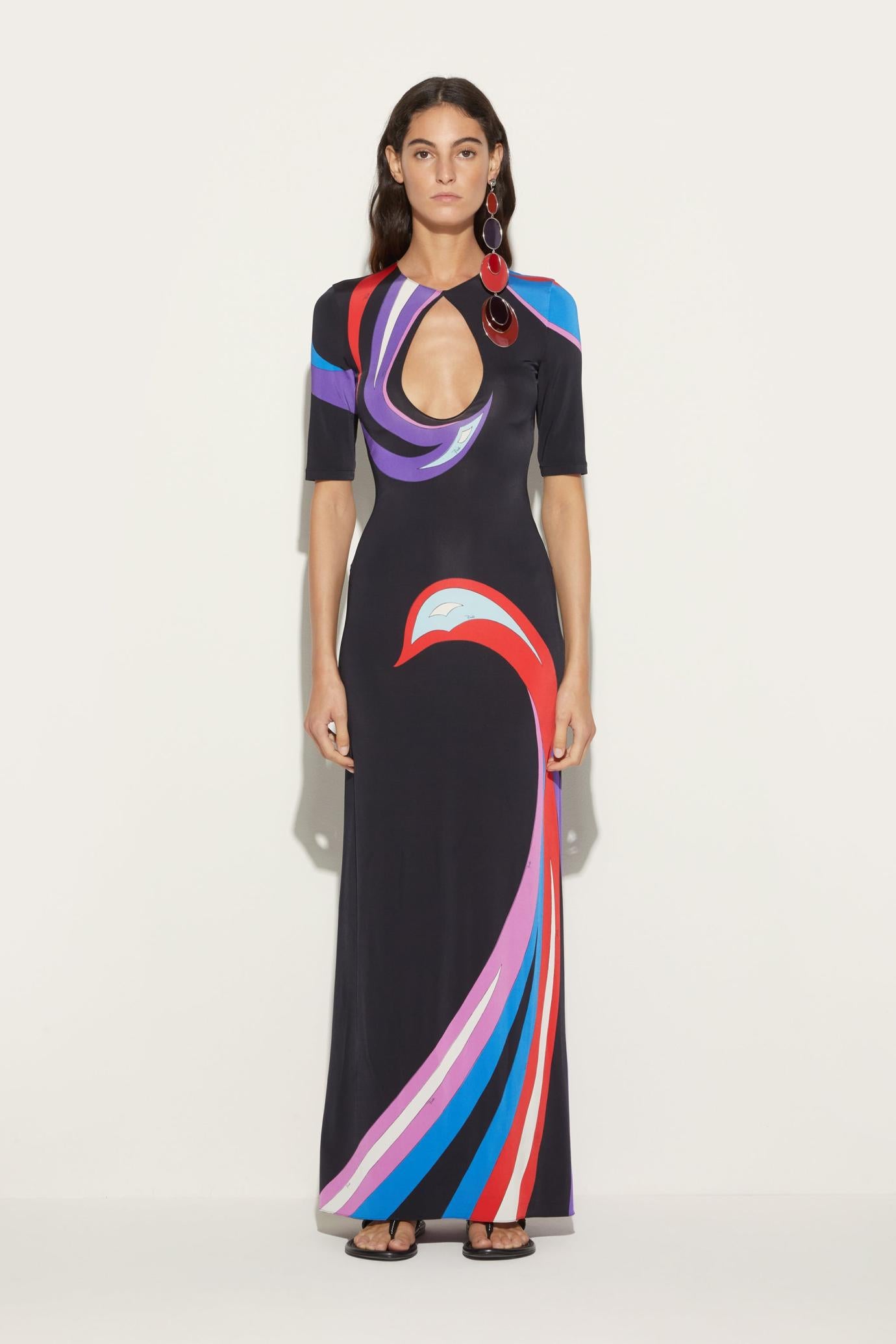 PUCCI Dresses | Women Cigni-Print Long Dress