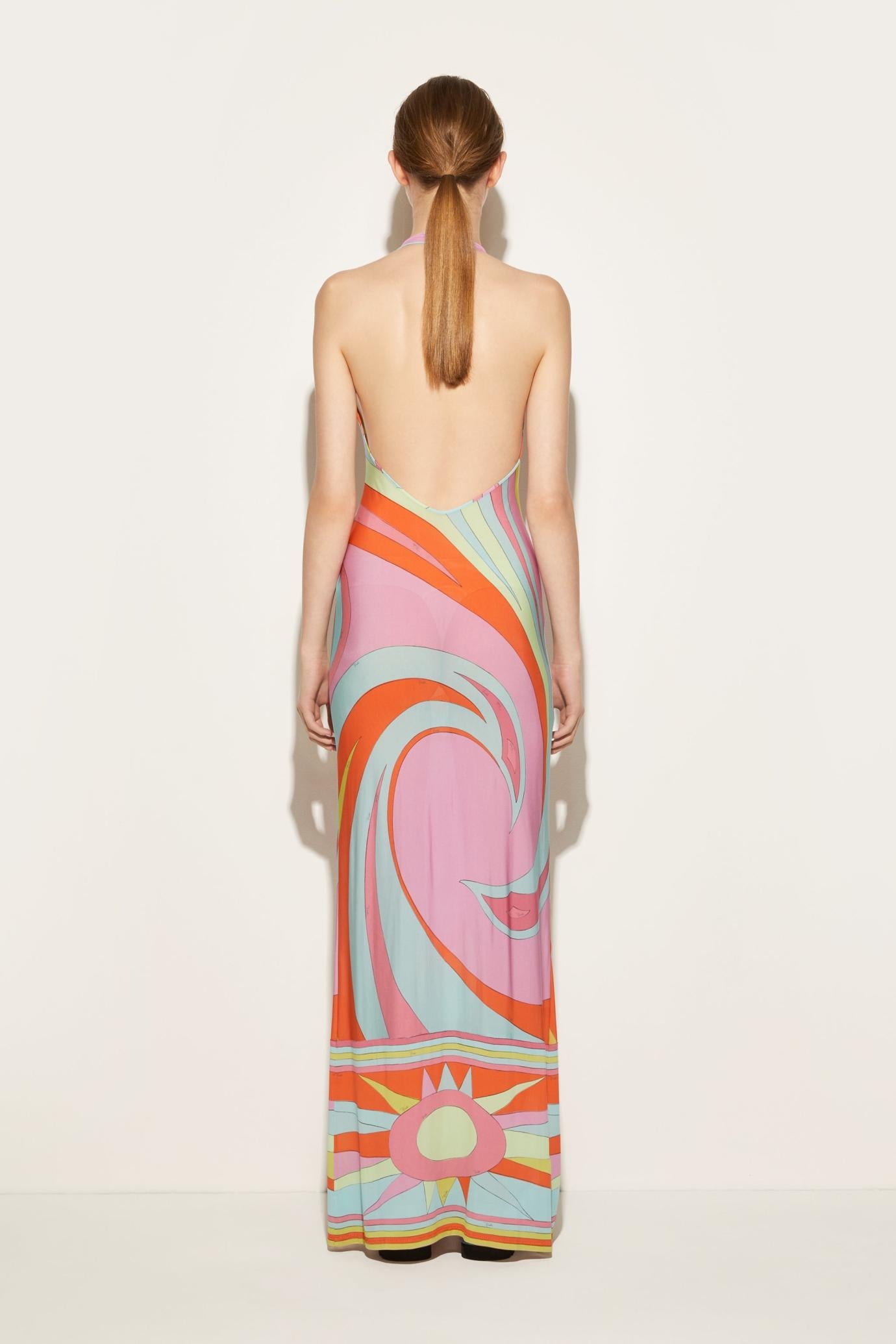 PUCCI Dresses | Women Cigni-Print Long Dress